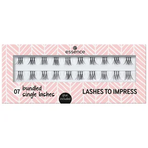 ESSENCE  Lashes to impress tono 07 Pestañas artificiales , que incluyen pegamento.