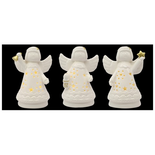 Figura Ángel decoración Navidad 14,5cm modelos surtidos, SNC