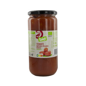 Imagen de ALCAMPO ECOLÓGICO Tomate entero pelado al natural ALCAMPO ECOLÓGICO tarro de 400 g.