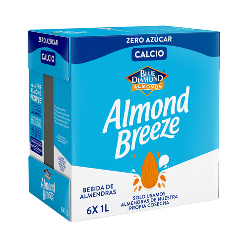 ALMOND BREEZE Bebida de almendra sin azúcar Calcium 6 x 1 l.