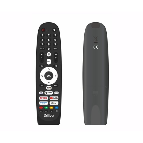 Televisión 139,7 cm (55") QLED QILIVE Q55QS261B, 4K, Dolby audio, VIDAA, Bluetooth, 2USB, 3HDMI, color negro, 60Hz