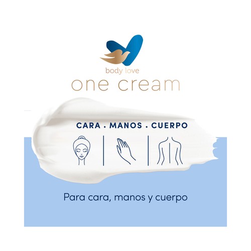 DOVE Nourishing care Crema de manos, cara y cuerpo para piel seca 250 ml.