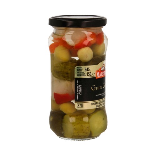 MAESTRANZA Banderillas dulces en vinagre Gran gourmet frasco de 150 g.