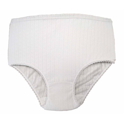 Braga super calada IN EXTENSO, color blanco, talla XXL.