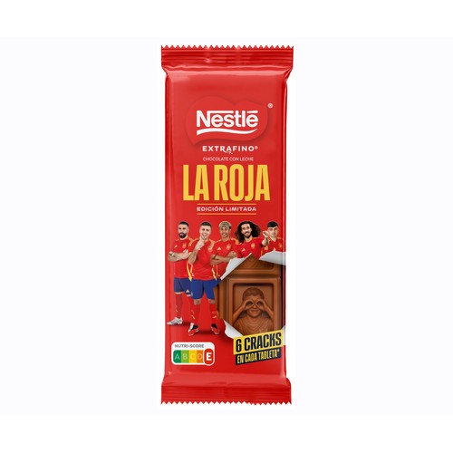 NESTLÉ Tableta de chocolate extrafino La Roja 90 g.