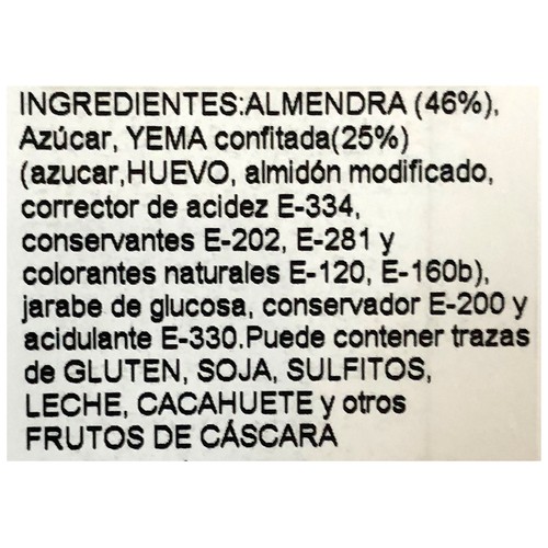 Huesos de santo rellenos de yema 14 uds. 240 g.