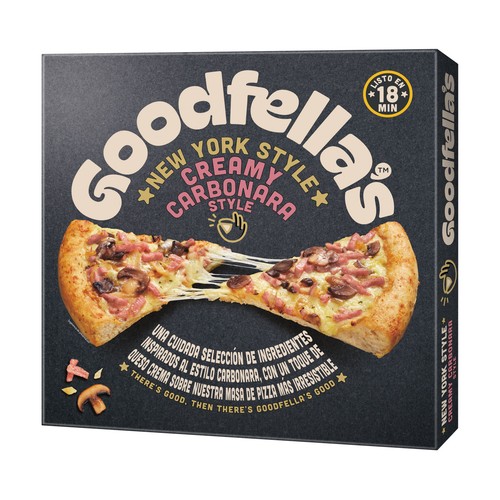 GOODFELLA´S New York style Pizza carbonara cremosa 495 g.