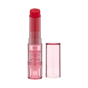 CATRICE Care in colours tono 040 Hot take Bálsamo labial hidratante y acabado brillante rojo frio.