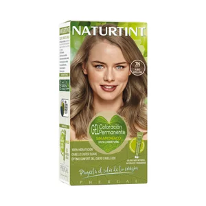 NATURTINT Gel de coloración permanente sin amoníaco, tono 7N rubio avellana NATURTIN.