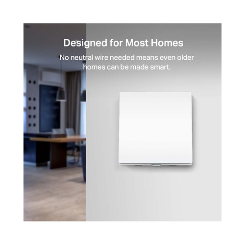 Interruptor Wi-Fi Inteligente de pared para la luz TP-LINK Tapo S210, control por App, control de voz.