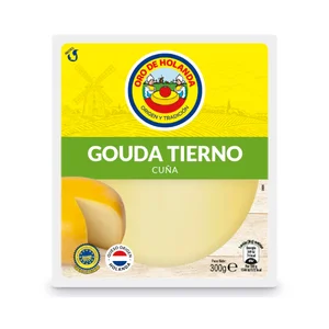 ORO DE HOLANDA Queso Gouda tierno cuña 300 g.
