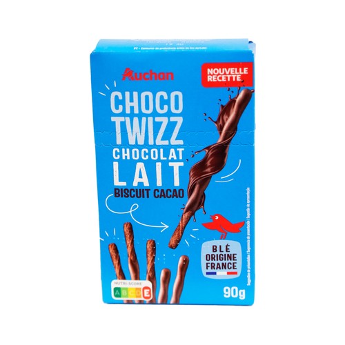 PRODUCTO ALCAMPO Galletas en forma de palitos cubiertas de chocolate 90 g.