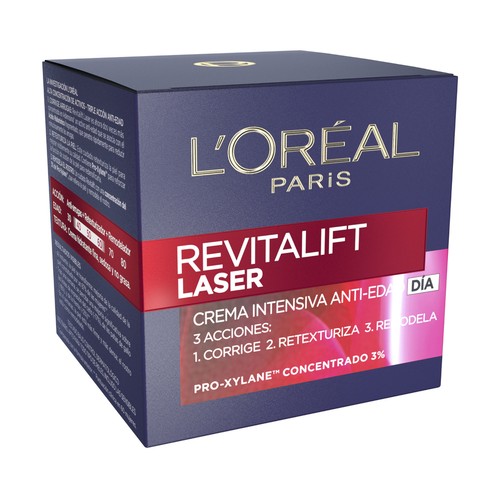 L´ORÉAL PARIS Revitalift Láser 50 ml Crema de día antiedad intensiva con Proxylane.