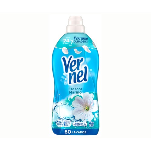 VERNEL Suavizante frescor marino 80 ds 1400 ml