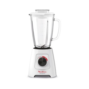 Imagen de Batidora de vaso MOULINEX LM43P1, 600W, 2 velocidades, 4 cuchillas, capacidad de 1,75L.