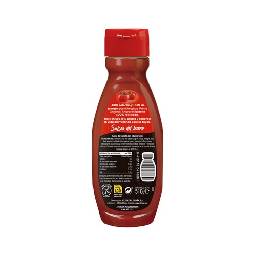 PRIMA Ketchup Cero 510 gr.