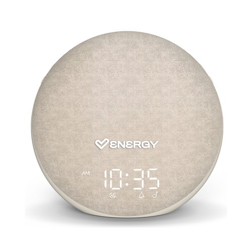 Despertador luz natural ENERGY SISTEM Sand Aurora Alarm, bluetooth 5.4, 5W, sonidos relajantes y función snooze 