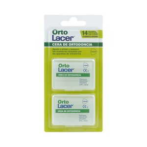 LACER Orto Cajas con cera para ortodoncia 14 barras.