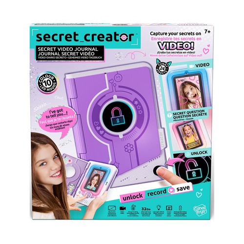 Video Diario Secreto Secret Creator, Desbloquea, Graba y Guarda +7 Años CANAL TOYS