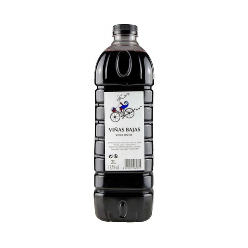VIÑAS BAJAS Vino tinto de mesa garrafa 2 l.