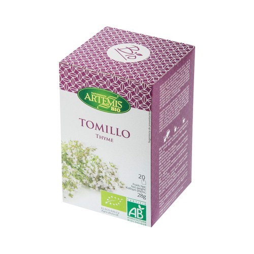 ARTEMIS BIO Infusión tomillo ecológico ARTEM,IS BIO 20 uds. x 28 g.
