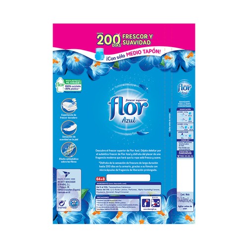 FLOR Suavizante concentrado con aroma a frescor FLOR 78 lav. 1404 L.