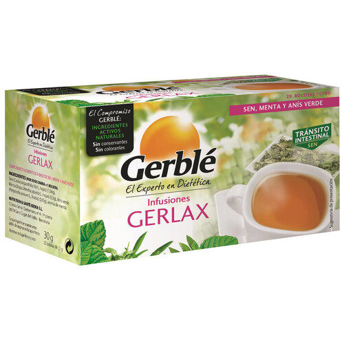 GERBLÉ Infusión Gerlax GERBLE 20 uds x 30 g.