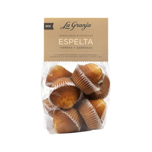 Imagen de LA GRANJA Magdalenas espelta ecológicas LA GRANJA 220 g.