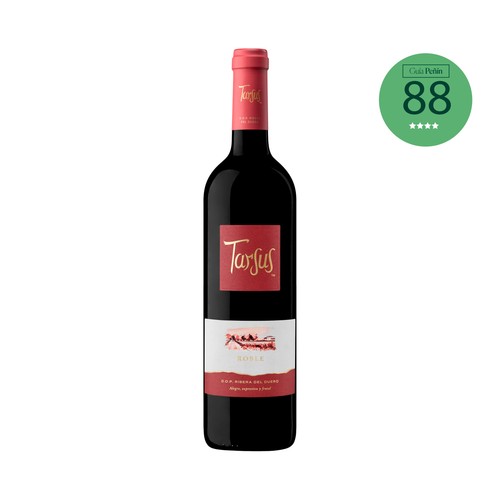 Vino tinto roble con denominación de origen Ribera del Duero TARSUS botella de 75 cl.