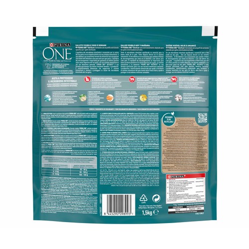 PURINA ONE Pienso para gatos esterilizados a base de salmón 1,5 kg.
