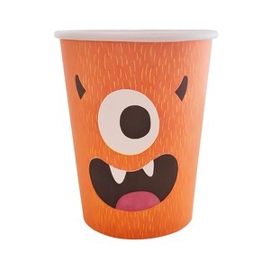 Imagen de Pack de 10 vasos de cartón de monstruos de 25cl ACTUEL