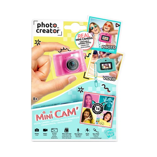 Mini Camara Real Foto y Vídeo Photo Creator, modelos surtidos +8 Años CANAL TOYS