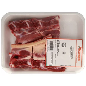 Cuello de cordero por mitades