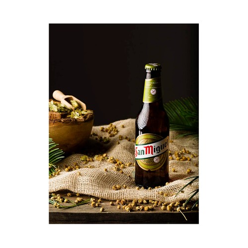 SAN MIGUEL Cerveza sin gluten  botella de 33 cl.