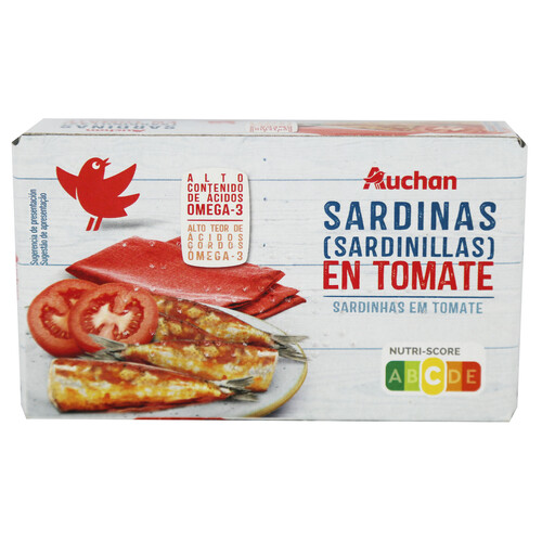 PRODUCTO ALCAMPO Sardinillas en tomate lata 65 g.