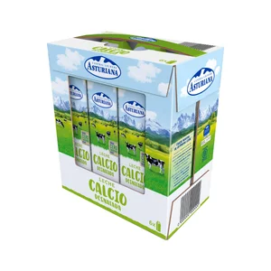 CENTRAL LECHERA ASTURIANA Leche de vaca desnatada, enriquecida con calcio  6 x 1l.
