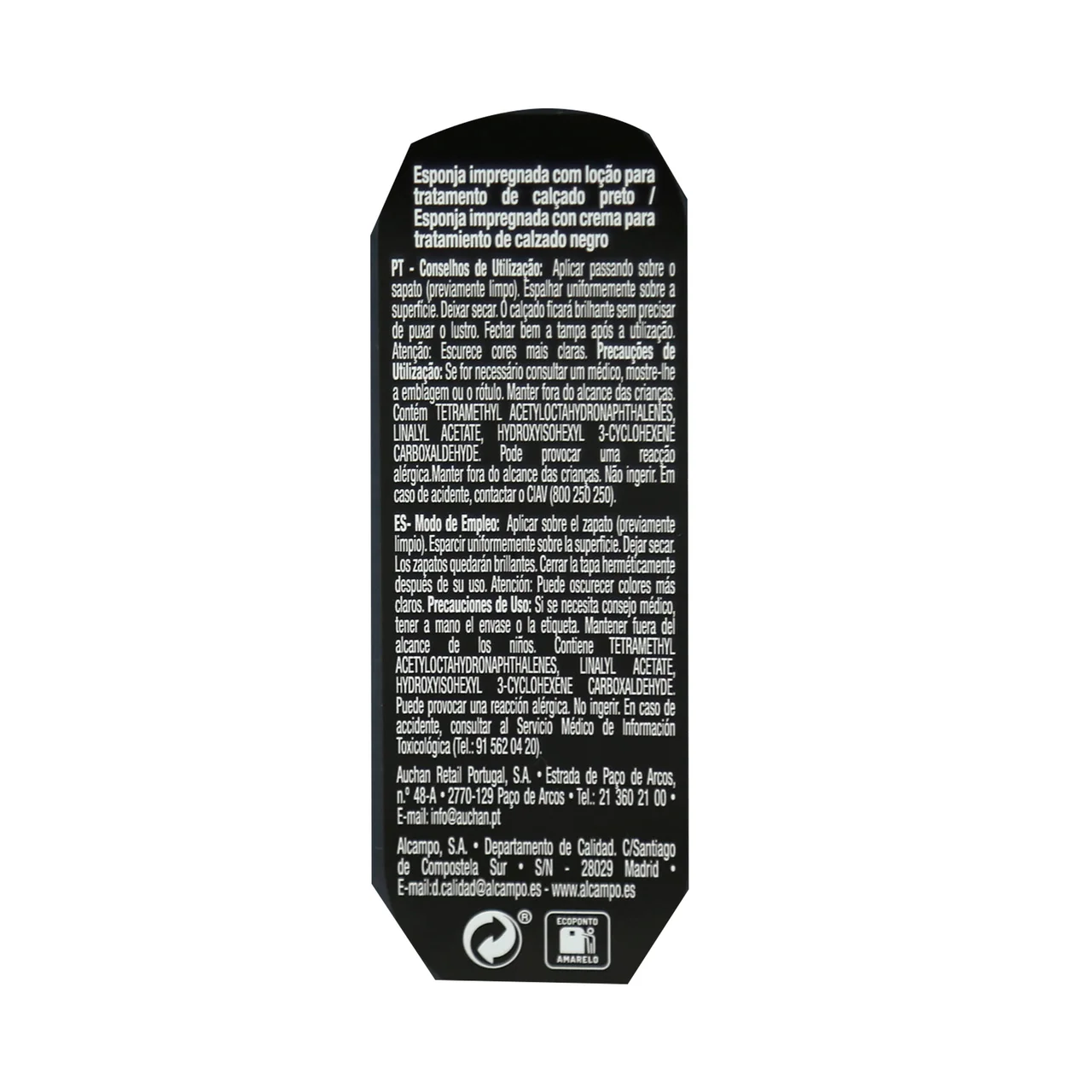 PRODUCTO ALCAMPO Esponja autobrillante para limpiar especial calzado negro PRODUCTO ALCAMPO, 1 ud.