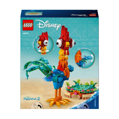 LEGO Disney Heihei Maqueta del Personaje de Vaiana 2 43272, 566 piezas, +9 años.