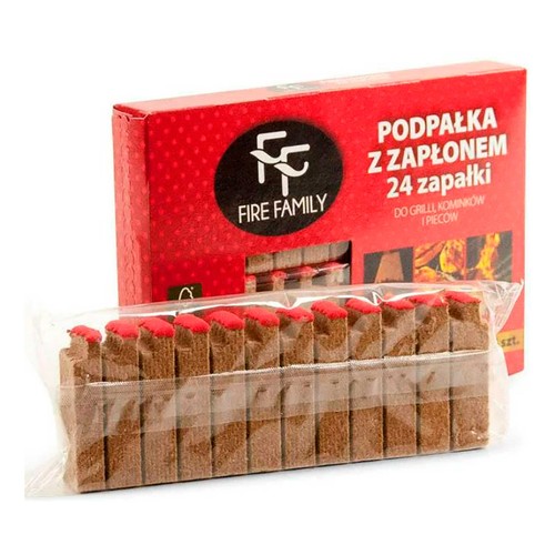 Pack de 24 pastillas de encendido con fósforo, FIRE FAMILY.