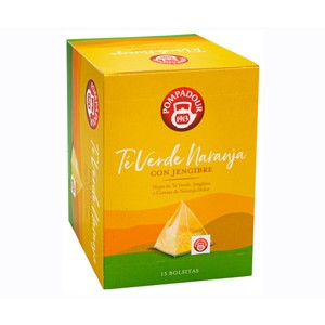 Té verde de naranja con jengibre piramidal 15 uds. 30 g.