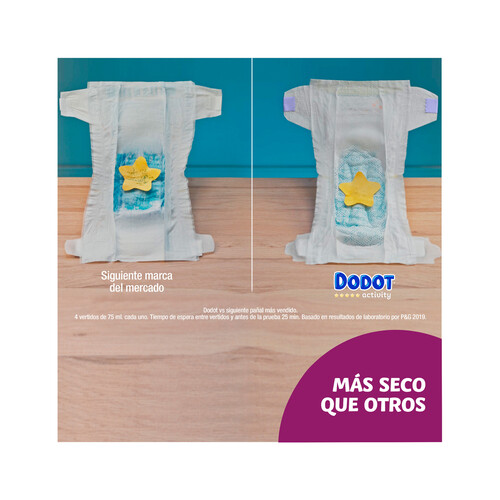 DODOT Pañales talla 5 para niños de 11 a 16 kilogramos DODOT Activity 52 uds.