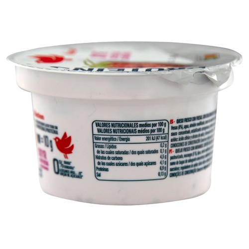AUCHAN Protein + Skyr de fresa sin grasa ni azúcares, con alto cotenido en proteína 150 g. Producto Alcampo