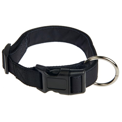 PRODUCTO ALCAMPO Collar de perro (2.5 cm.) negro, para perros L 40 - 60 cm.