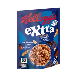 KELLOGG"S EXTRA Muesli crujiente chocolate con leche 375 g.