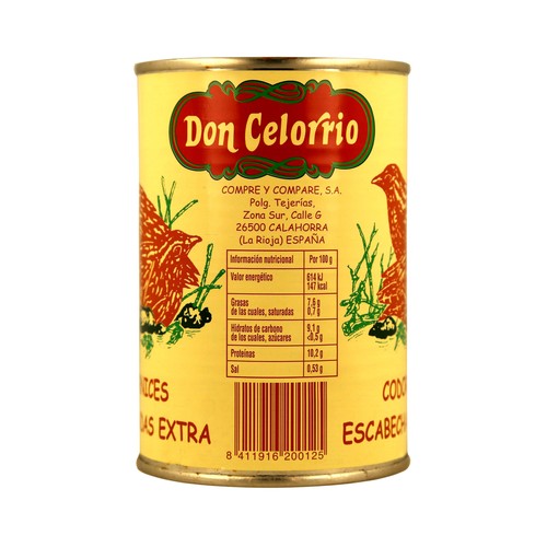 CELORRIO Codorniz en escabeche 390 g.