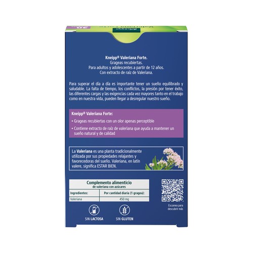 KNEIPP Forte Complemento alimenticio a base de valeriana 30 uds.