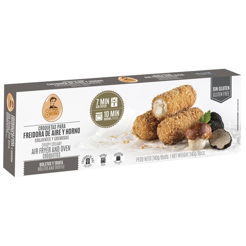 LA COCINA DE SENÉN Croquetas de boletus y trufa, crujientes y cremosas 8 uds.