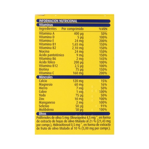 SUPRADYN Complemento alimenticio con antioxidantes, vitaminas y minerales SUPRADYN Activo 50+ 30 uds.