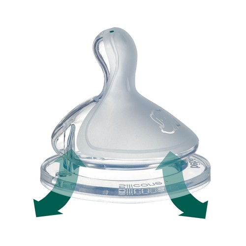 BEBECONFORT Tetinas Physio Air anatómicas de silicona, a partir de 6 meses, 2 uds.