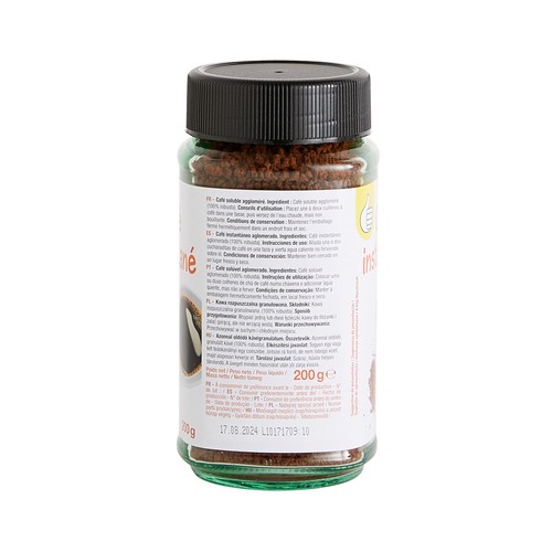 PRODUCTO ALCAMPO Café soluble 200 g.